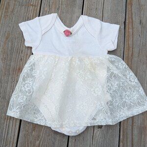 Vintage Girls 6-9 mo. Onesie Dress